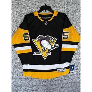 Pittsburgh Penguins Erik Karlsson 65 Youth L/XL NHL Hockey Jersey Black Gold NWT